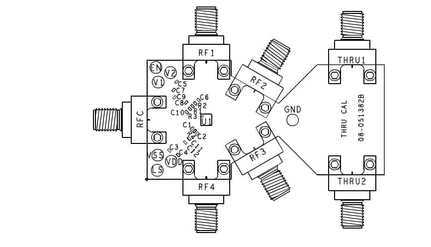 Analog Devices Inc. ADRF5042-EVALZ评估板